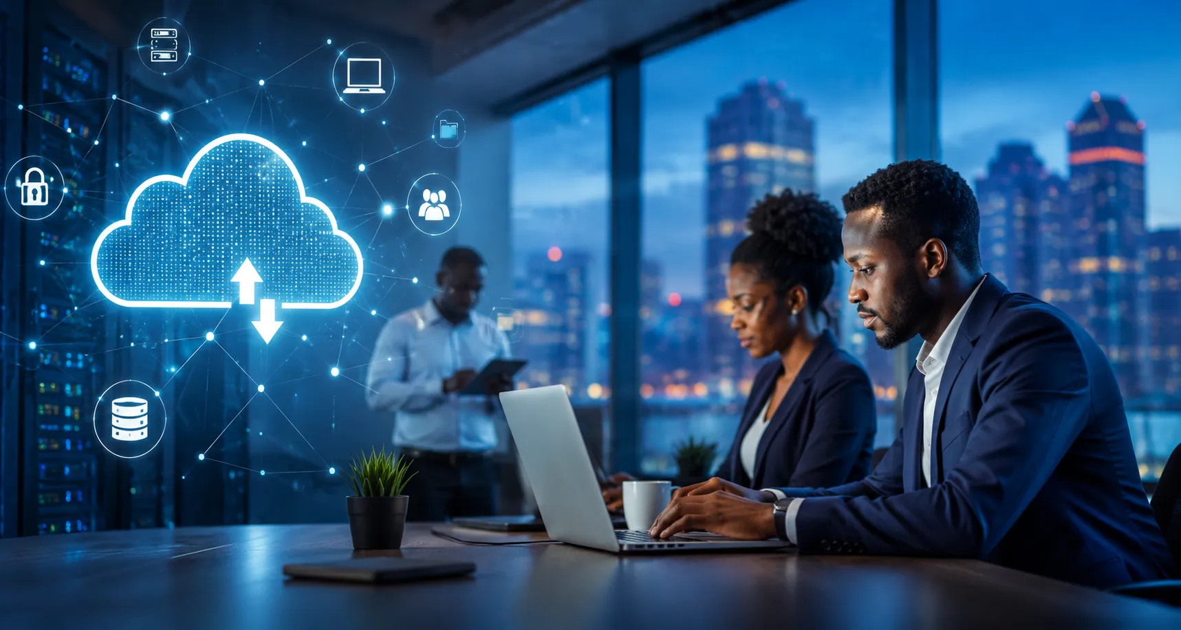 Cloud Computing Services Uganda – Toptecvalley African IT professionals using secure cloud computing services in Uganda