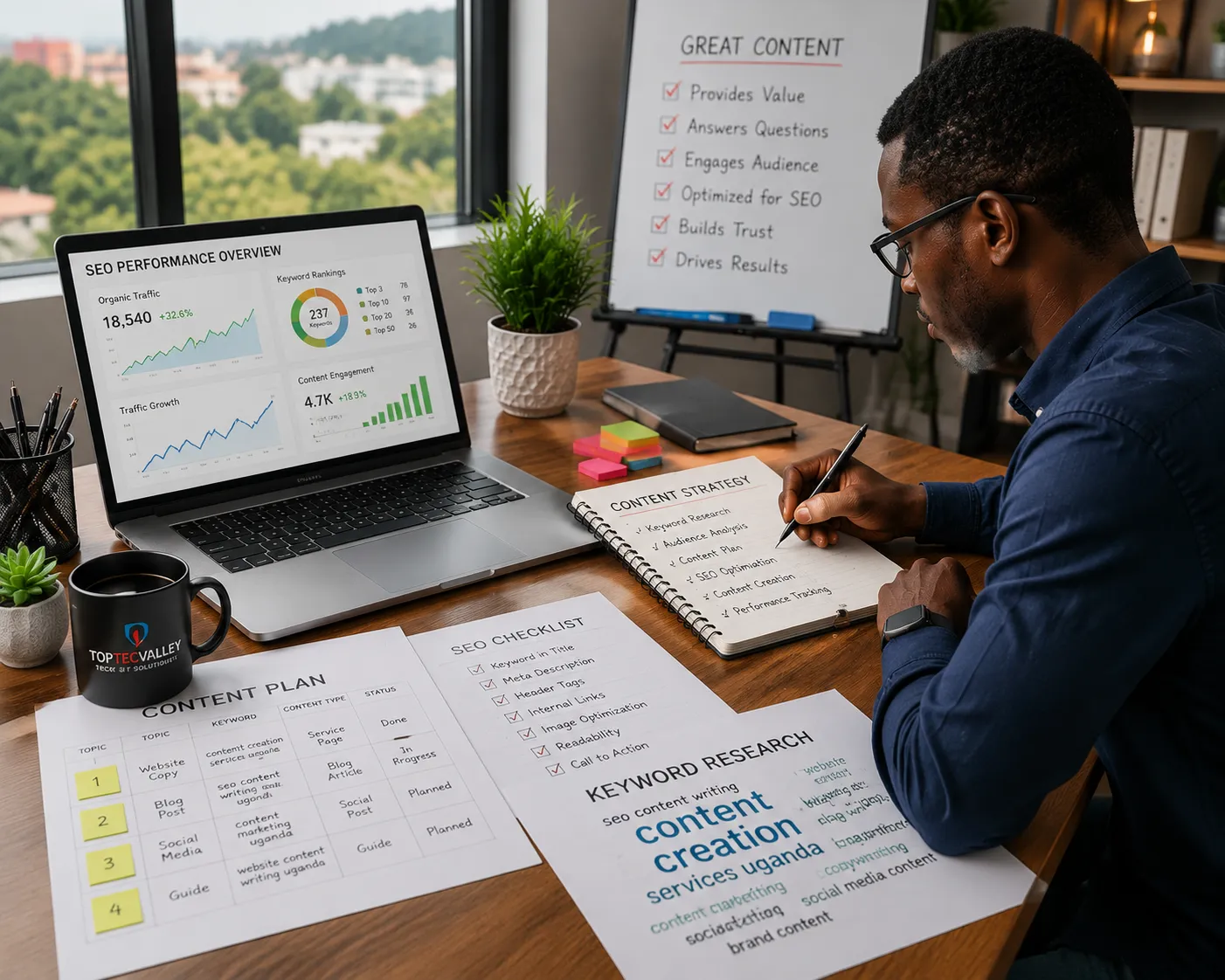 SEO Content Writing Uganda helping businesses improve online visibility